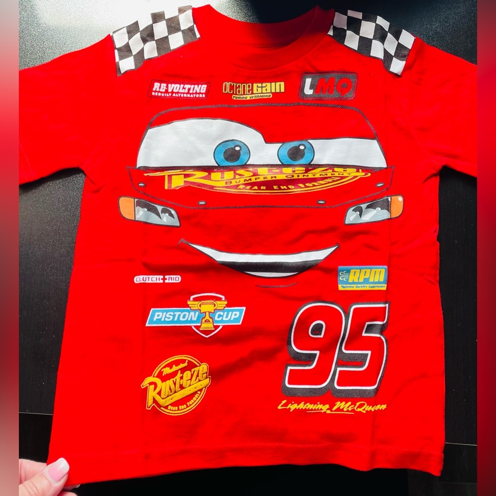 NWT bundle of 3 t-shirts featuring Cars Lightning McQueen sizes 1T